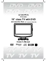 Audiovox FPE1909DVI Owner'S Manual preview