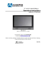 Audiovox FPE2706DV Operating Instructions Manual preview