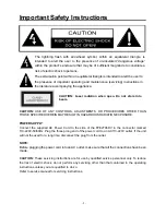 Preview for 3 page of Audiovox FPE2706DV Operating Instructions Manual