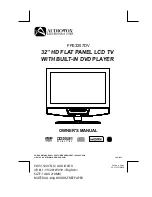 Preview for 1 page of Audiovox FPE3207DV - 32" LCD TV Owner'S Manual