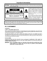 Preview for 3 page of Audiovox FPE4707HR - 47" LCD TV Operating Manual