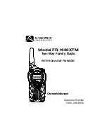 Audiovox FR-1500XTM Owner'S Manual preview