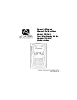 Audiovox FR-500 Owner'S Manual предпросмотр