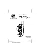 Предварительный просмотр 1 страницы Audiovox FR-531-2 Owner'S Manual