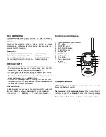 Preview for 3 page of Audiovox FR14 Operating Instructions Manual