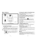 Preview for 4 page of Audiovox FR14 Operating Instructions Manual