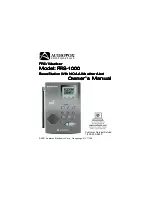 Предварительный просмотр 1 страницы Audiovox FRS1000 - FRS Base Station Owner'S Manual