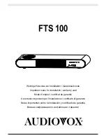 Предварительный просмотр 1 страницы Audiovox FTS 100 Manual