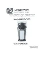 Audiovox GMR-GPS Owner'S Manual предпросмотр