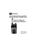 Предварительный просмотр 1 страницы Audiovox GMRS-1525 Owner'S Manual