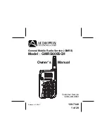 Audiovox GMRS600SCH Owner'S Manual preview