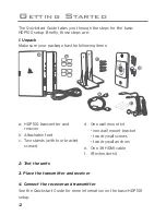 Preview for 4 page of Audiovox HDP100 - Acoustic Research HD Powerlink User Manual