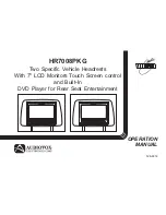 Audiovox HR7008PKG Operation Manual preview