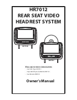 Audiovox HR7012 Owner'S Manual preview