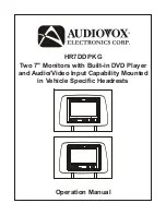 Audiovox HR7DD PKG Operation Manual preview