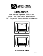 Audiovox HR9000D Installation Manual preview