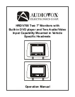 Audiovox HRDV700 Operation Manual preview