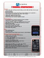 Preview for 4 page of Audiovox IBOX 300 FM Datasheet