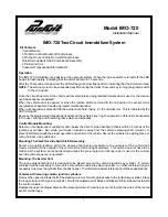 Preview for 1 page of Audiovox IMO-720 Installation Manual