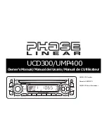 Audiovox Jensen Phase Linear UCD300 Owner'S Manual предпросмотр