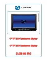 Audiovox LCM 972TS - Datasheet preview