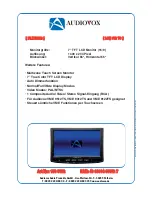 Предварительный просмотр 2 страницы Audiovox LCM 972TS - Datasheet