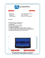 Preview for 3 page of Audiovox LCM 972TS - Datasheet