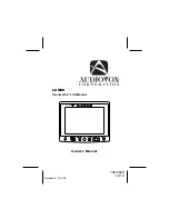 Preview for 1 page of Audiovox LCM50 Owner'S Manual