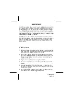 Preview for 3 page of Audiovox LCM50 Owner'S Manual