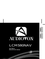 Audiovox LCM580NAV User Manual предпросмотр