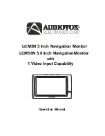 Audiovox LCM58N Operation Manual preview