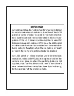 Preview for 2 page of Audiovox LCM7020PKG Installation And Operation Manual