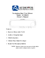 Audiovox LCMR4N Owner'S Manual preview