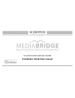 Предварительный просмотр 1 страницы Audiovox MEDIABRIDGE Installation Manual & User Manual