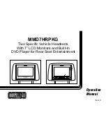 Preview for 1 page of Audiovox MMD7HRPKG - Movies2Go - DVD Player User Manual