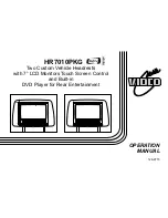 Preview for 1 page of Audiovox Mobile Video 128-8770 Operation Manual