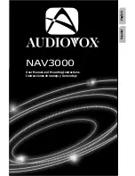 Audiovox NAV3000 User Manual And Mounting Instructions preview