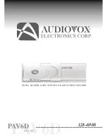 Audiovox PAV6D User Manual preview