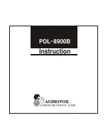 Audiovox PDL-8900B User Manual предпросмотр