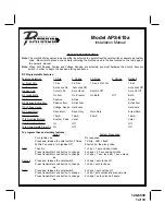 Preview for 1 page of Audiovox Platinum Prestige APS-610a Installation Manual