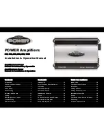 Audiovox Power 1050 Installation And Operation Manual preview