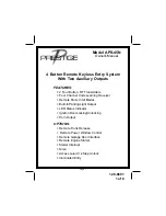 Audiovox Prestige 128-8601 Owner'S Manual preview
