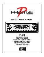 Audiovox Prestige P-49 Installation Manual предпросмотр