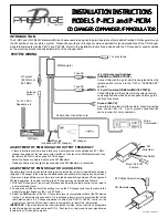 Audiovox Prestige P-MC3 Manual preview