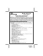 Preview for 1 page of Audiovox Prestige Platinum+ APS-511C Owner'S Manual