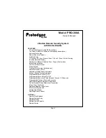 Предварительный просмотр 1 страницы Audiovox Protodyne PRO-300A Owner'S Manual