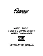 Предварительный просмотр 1 страницы Audiovox Rampage ACC-31 Installation Manual