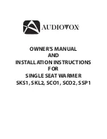 Audiovox SCO1 Owner'S Manual And Installation Instructions preview