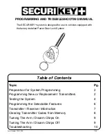 Audiovox SECURIKEY+ Programming And Troubleshooting Manual preview