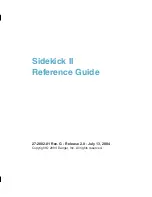 Preview for 2 page of Audiovox SIDEKICK II Reference Manual